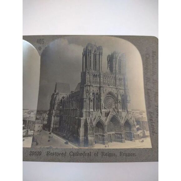 Restored Cathedral - Reims, France - KEYSTONE VIEW CO - STEREOVIEW - Picture 8 of 10